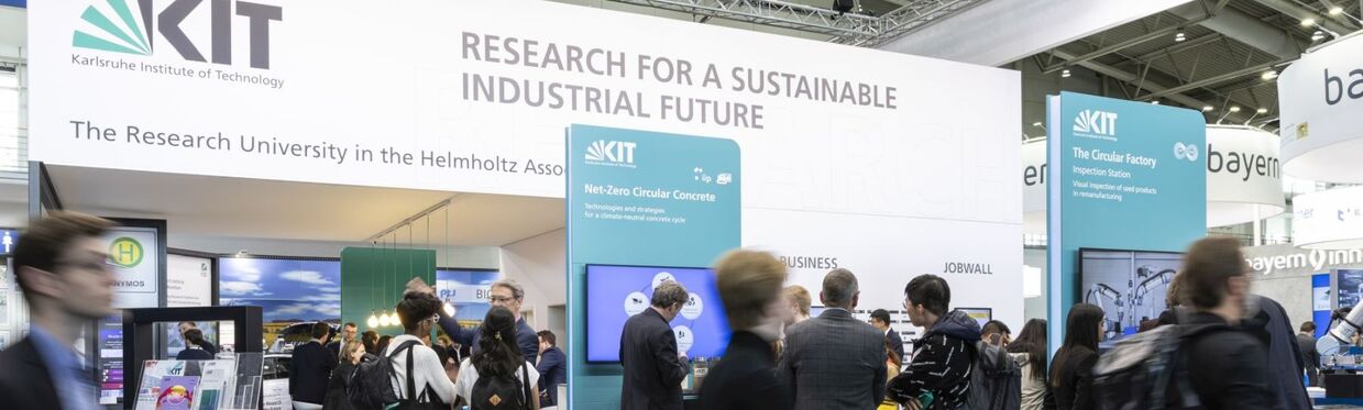 Stand des KIT auf der Hannover Messe 2024